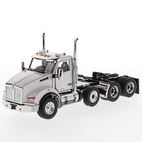Kenworth T880 SBFA DayCab Pusher-Axle Tandem Tractor - Metallic white cab